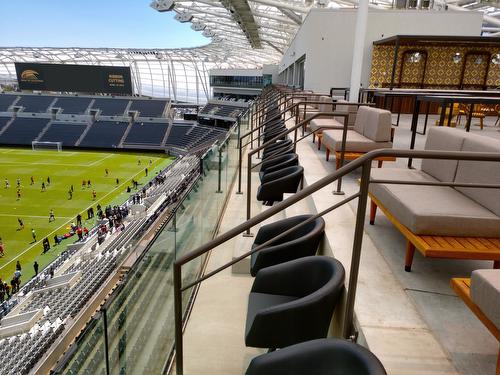 stadium seating with steep rake at BMO Stadium